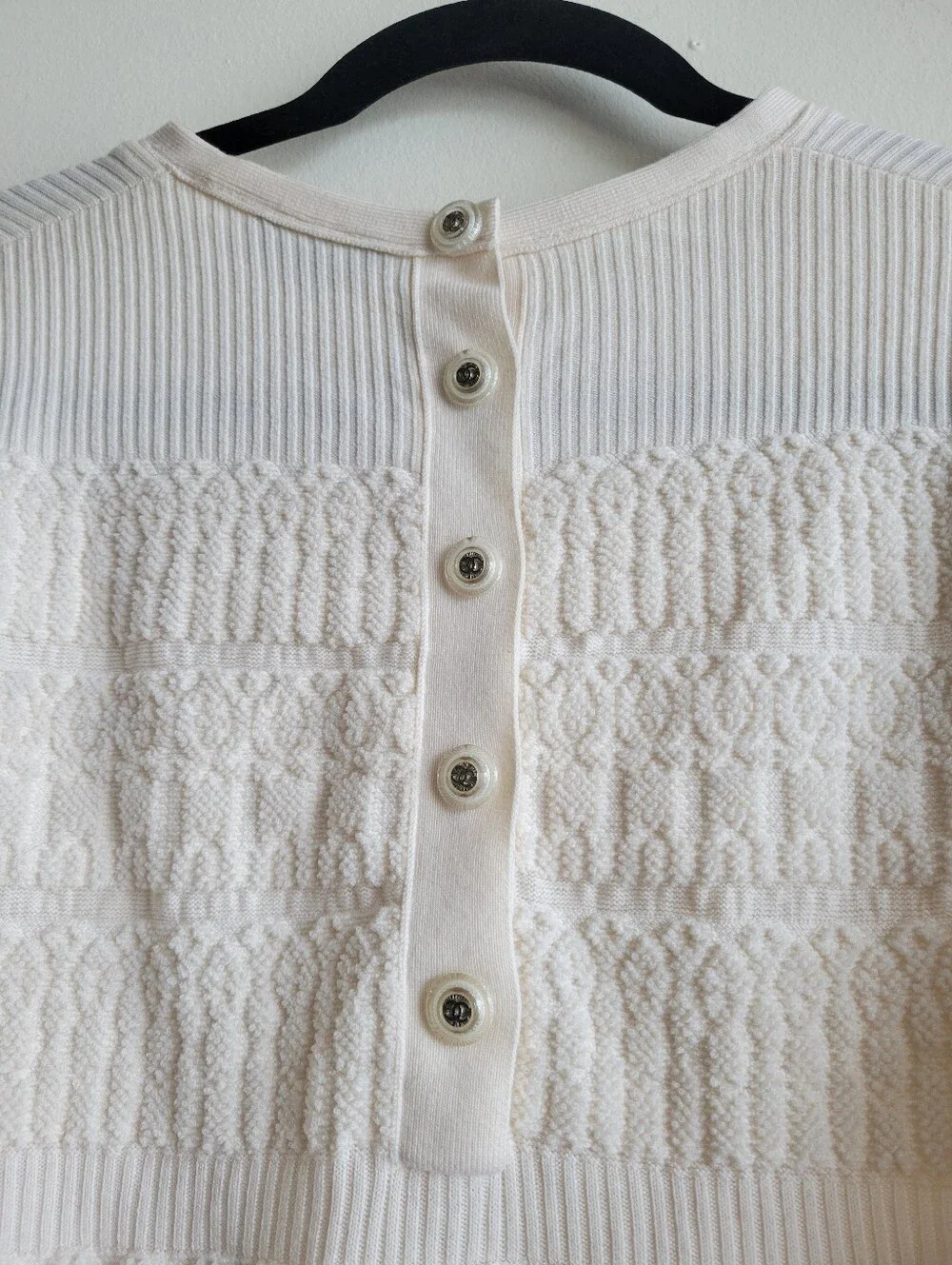 Chanel Knit Short Sleeve Dress Size 40